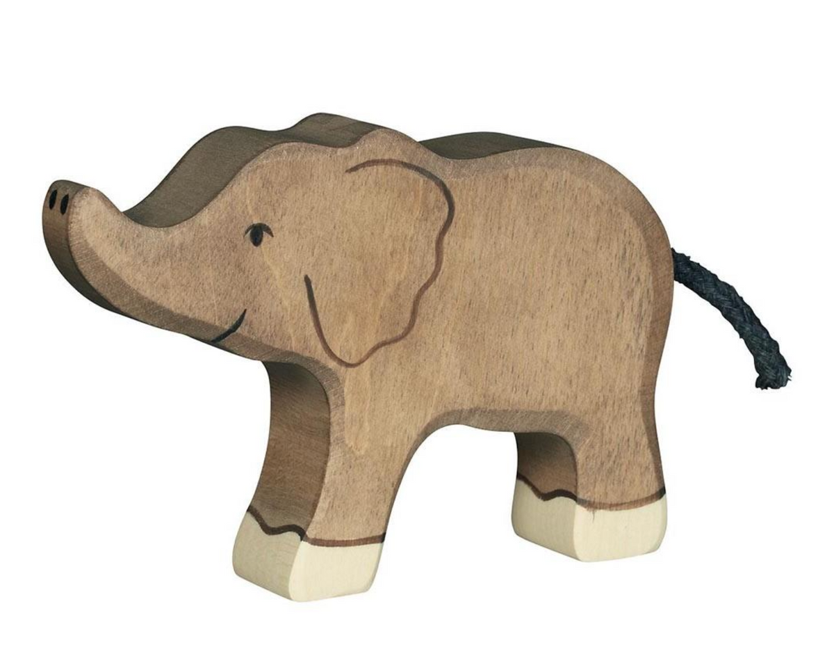 Holztiger Elephant Small Trunk Raised (PREORDER Nov 6 2026)