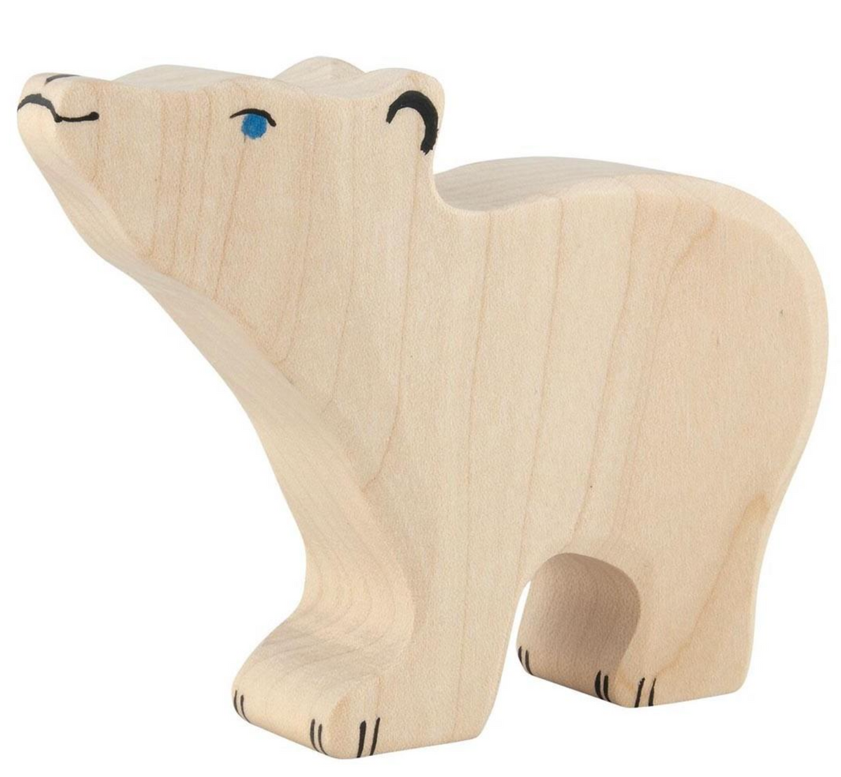 Holztiger Polar Bear Small Head Raised (PREORDER Nov 6 2026)