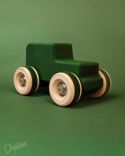 Chill Pepper Chunkies No. 05 – Wooden Toy Car "The Explorer" (All-Terrain)