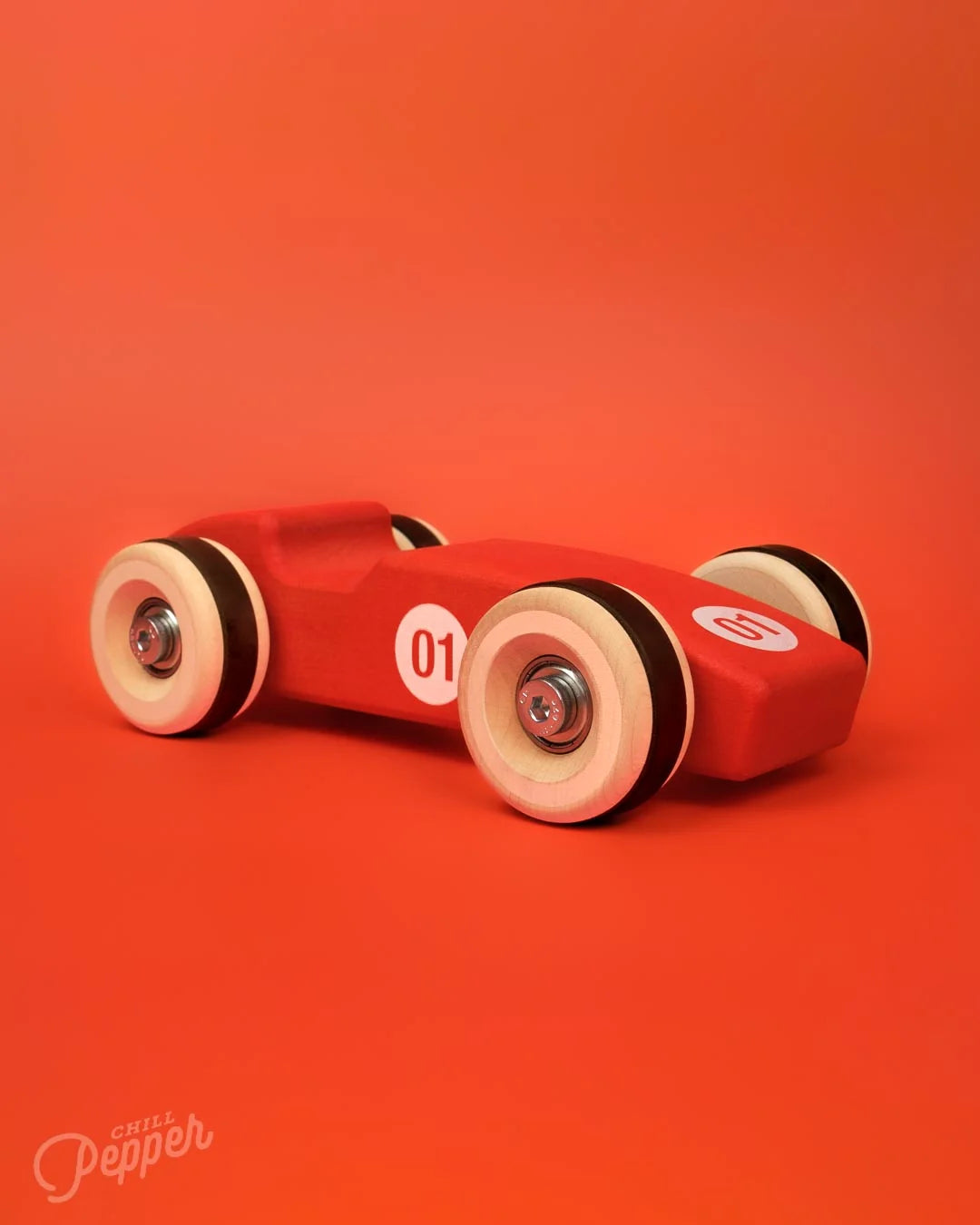 Chill Pepper Chunkies No. 01 – Wooden Racing Car "The 1956 Legend" (Single Seat)