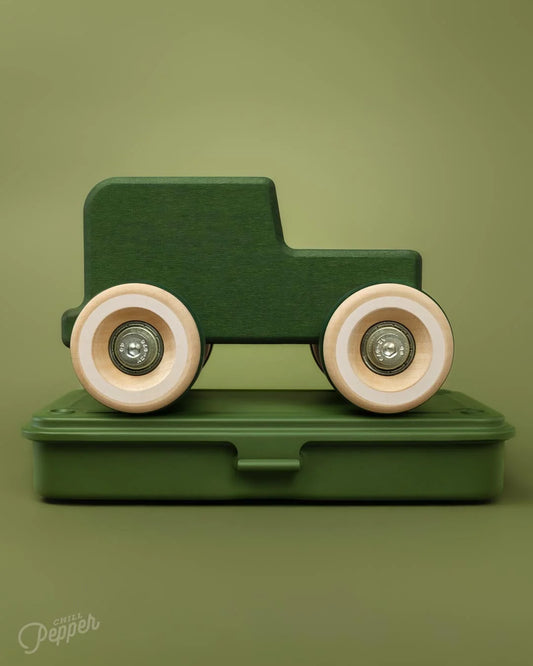 Chill Pepper Chunkies No. 05 – Wooden Toy Car "The Explorer" (All-Terrain)