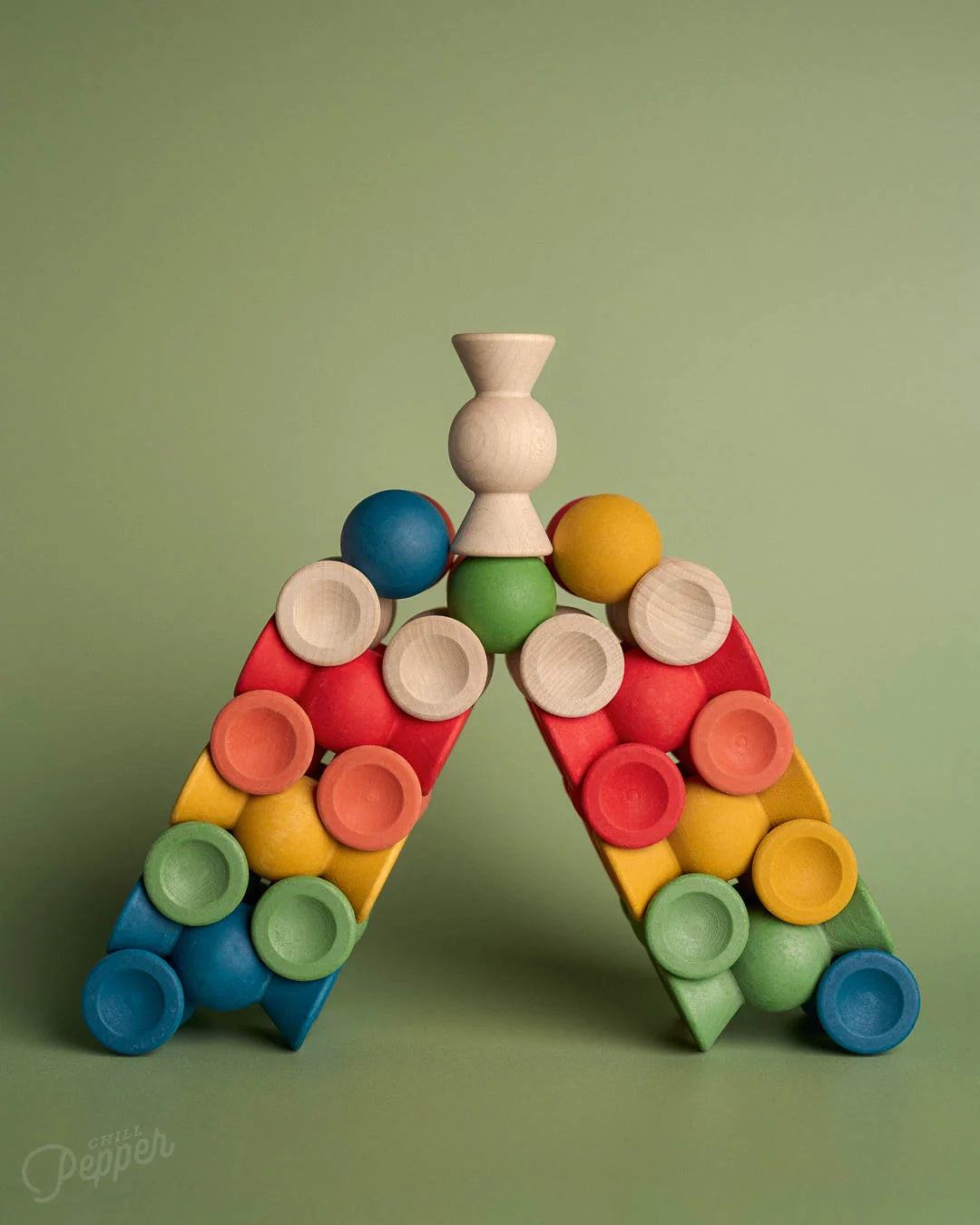 Chill Pepper Sweets – Wooden Stacking Game Forest Fruits (33 pcs)