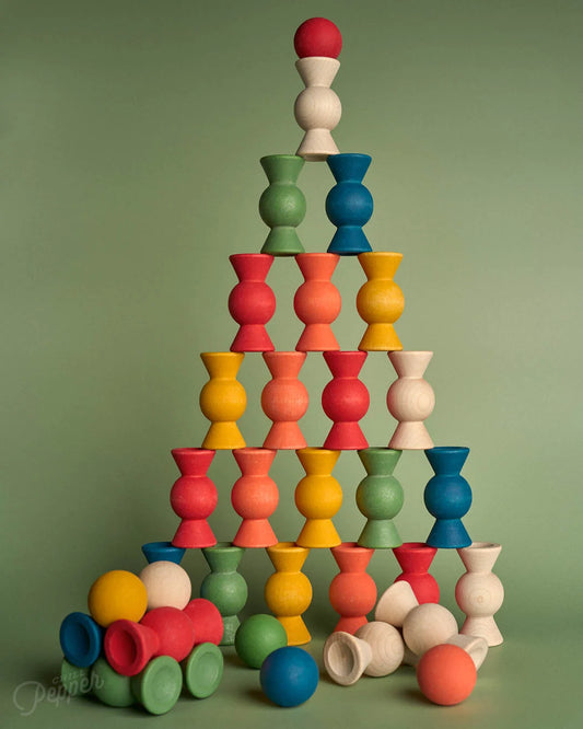 Chill Pepper Sweets – Wooden Stacking Game Forest Fruits (33 pcs)
