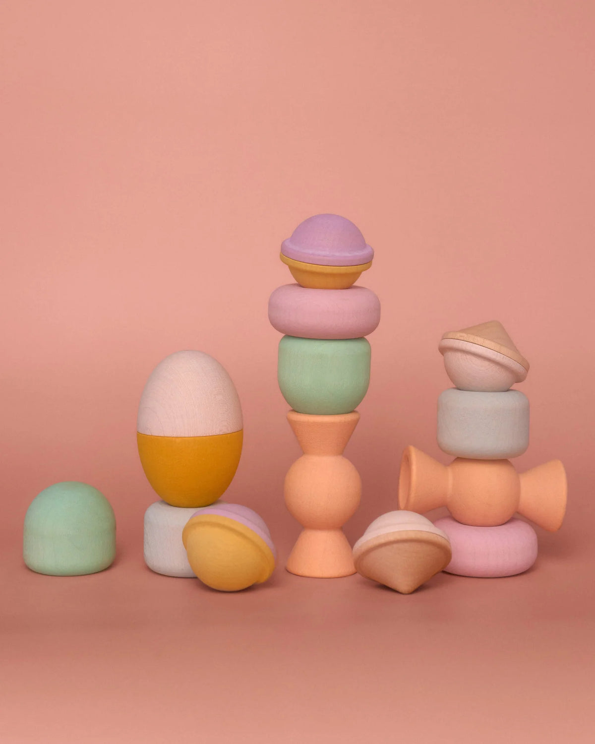 Chill Pepper Treats – Wooden Stacking & Spinning Game (13 pcs)