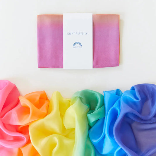 Sarah's Silk Giant Rainbow Playsilk
