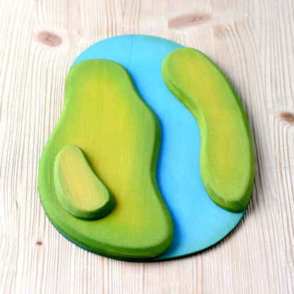 Bumbu Wooden River Plate