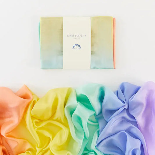 Sarah's Silk Giant Soft Rainbow Playsilk