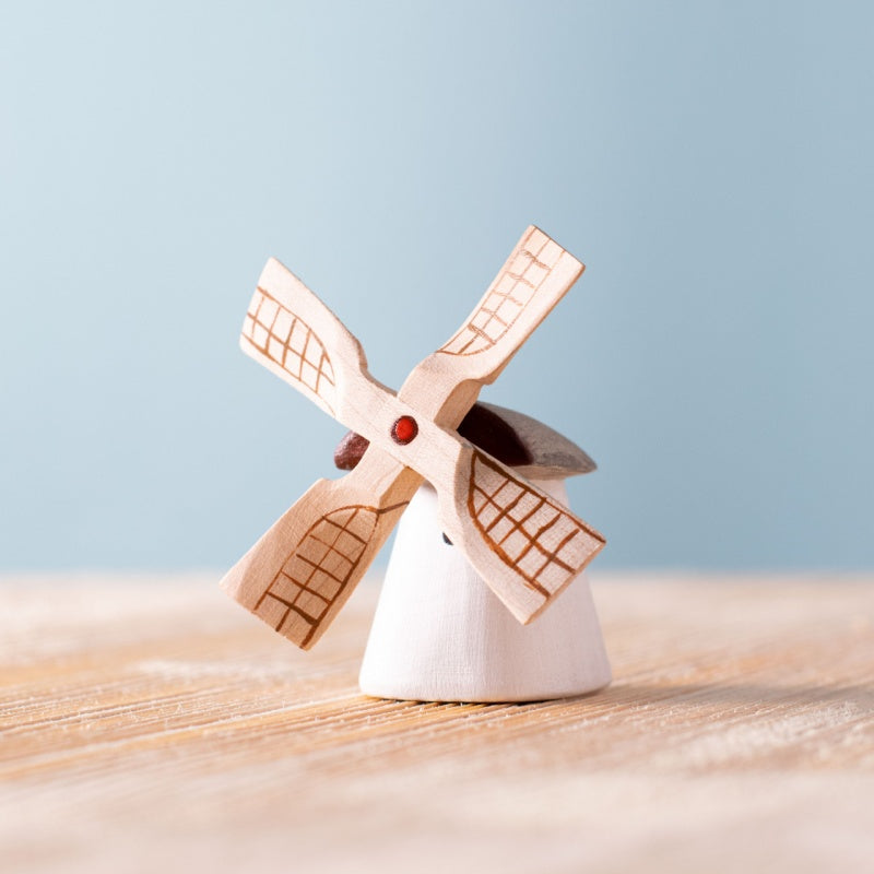 Bumbu Small Traditional Moldova Windmill Painted